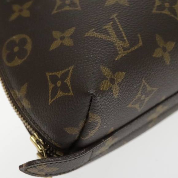LOUIS VUITTON Monogram Trousse Demi Ronde Cosmetic Pouch M47520 LV Auth 94328 - Picture 7 of 16